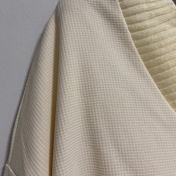 Two Piece Loungewear Set Cardigan & Pants in Cream Color Size M - Picture 6 of 12